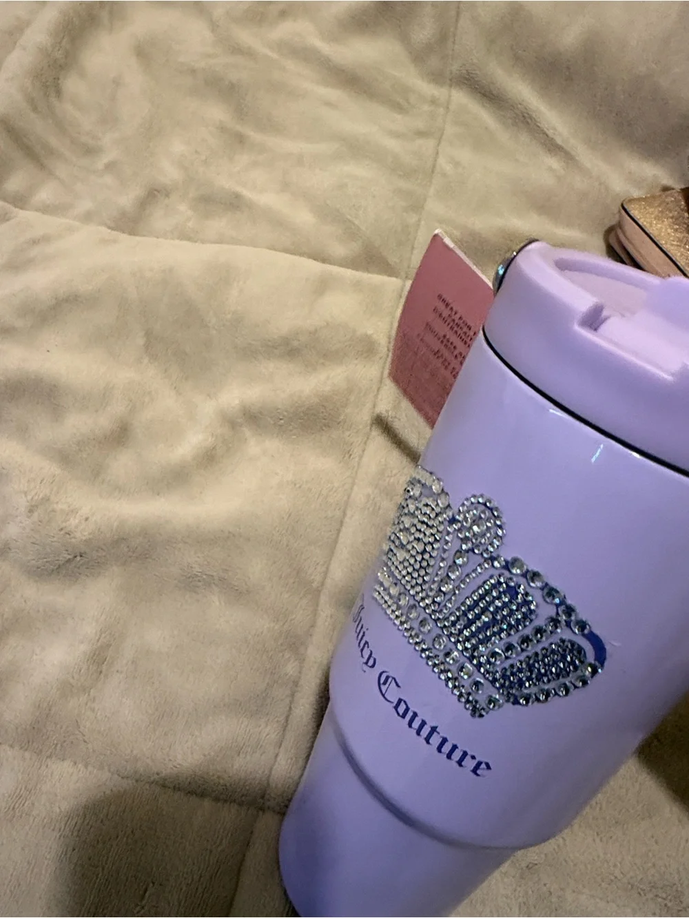 Juicy Couture Lilac Tumbler with Crown Crystal Accent
